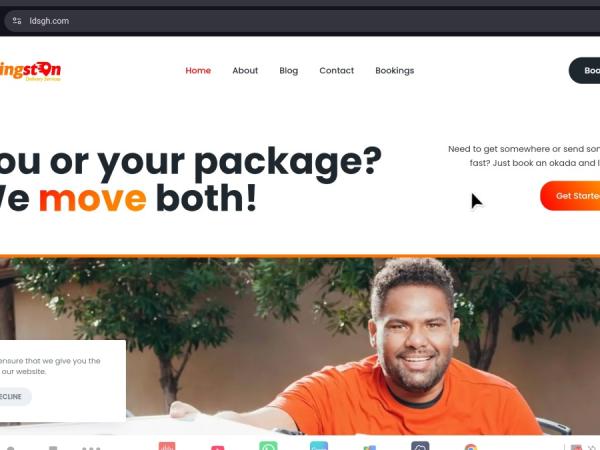 LDSGH Delivery Services Website Interface